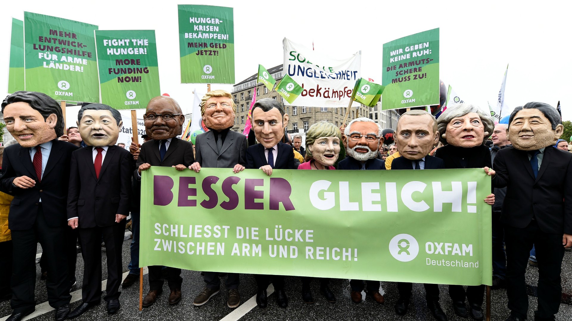 Miles de manifestantes protestan en Hamburgo contra la cumbre del G20