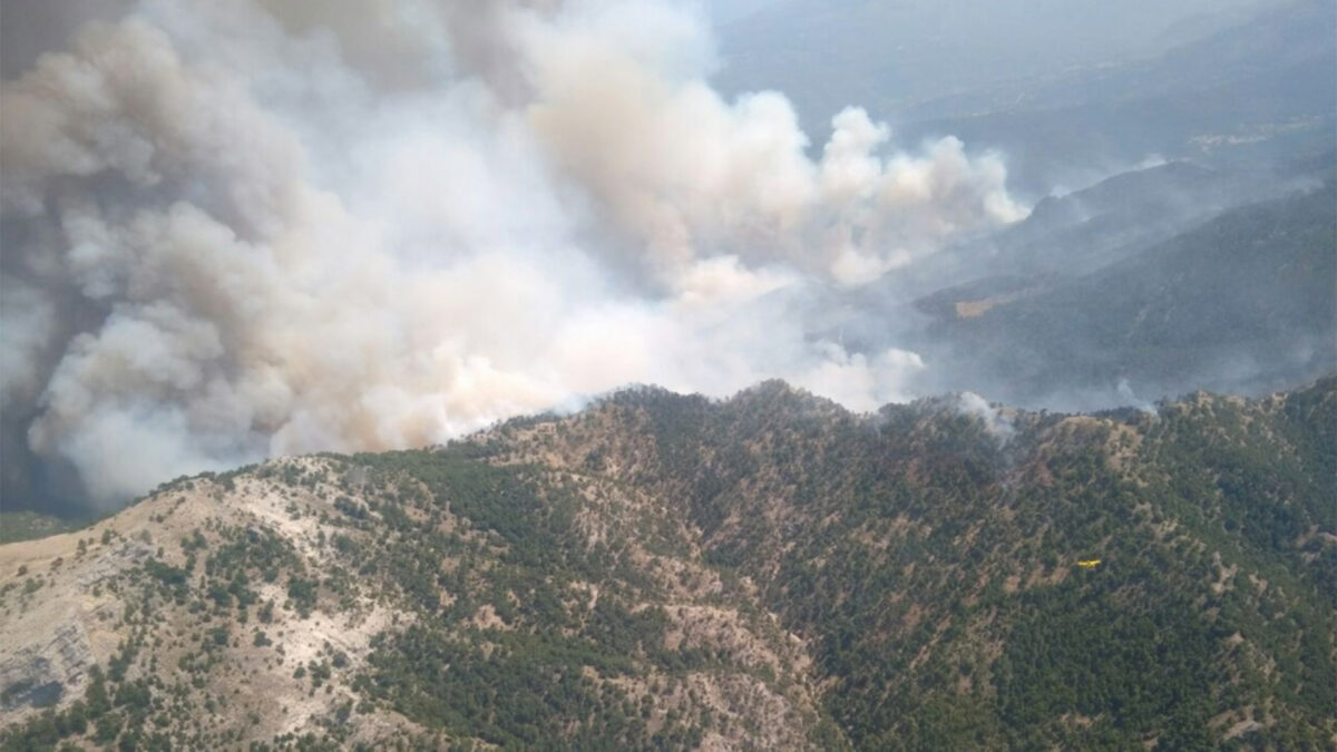 Se eleva a 2 el nivel de alerta del incendio de Yeste