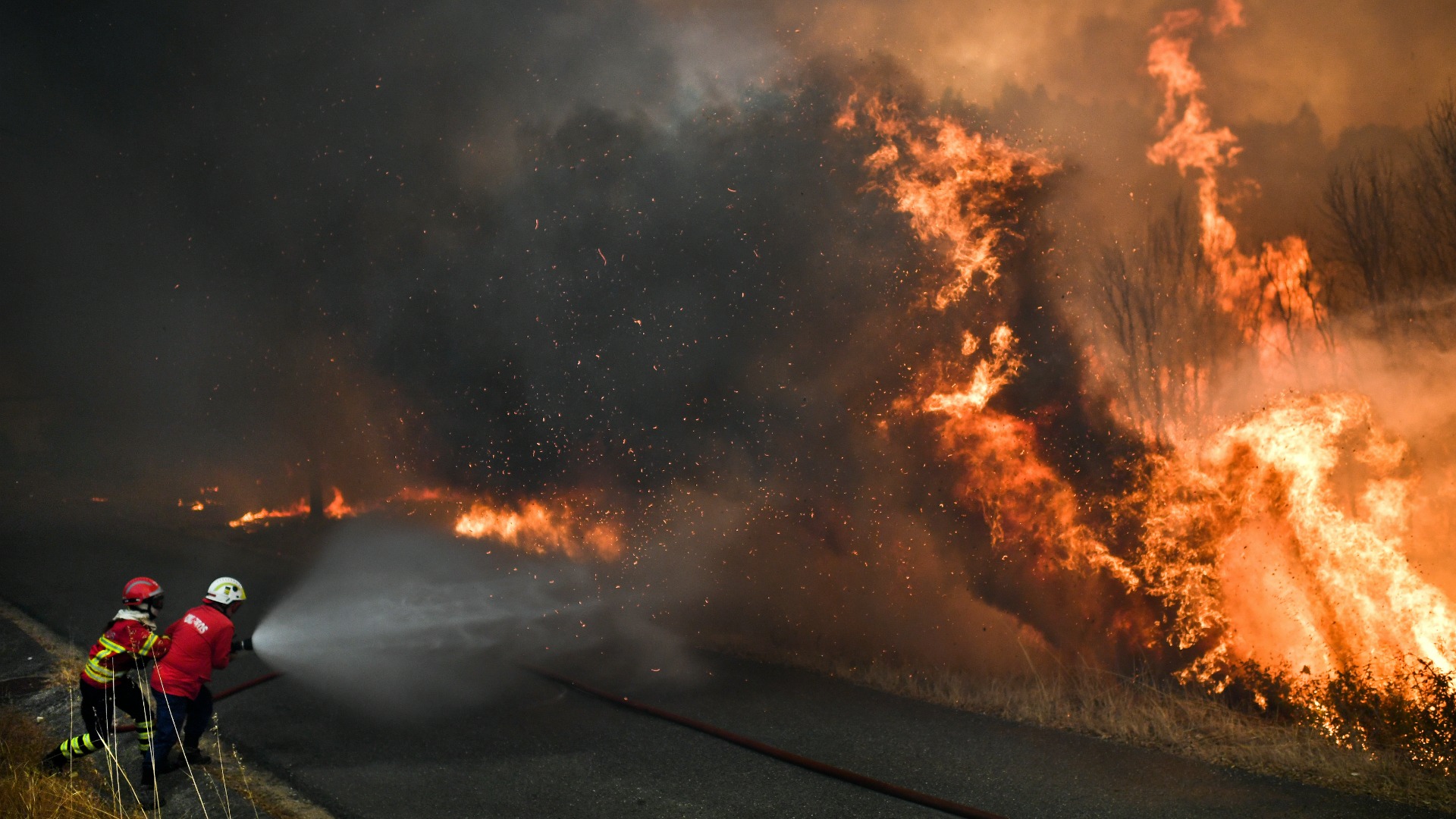 Al menos 11 incendios forestales activos mantienen en alerta a Portugal