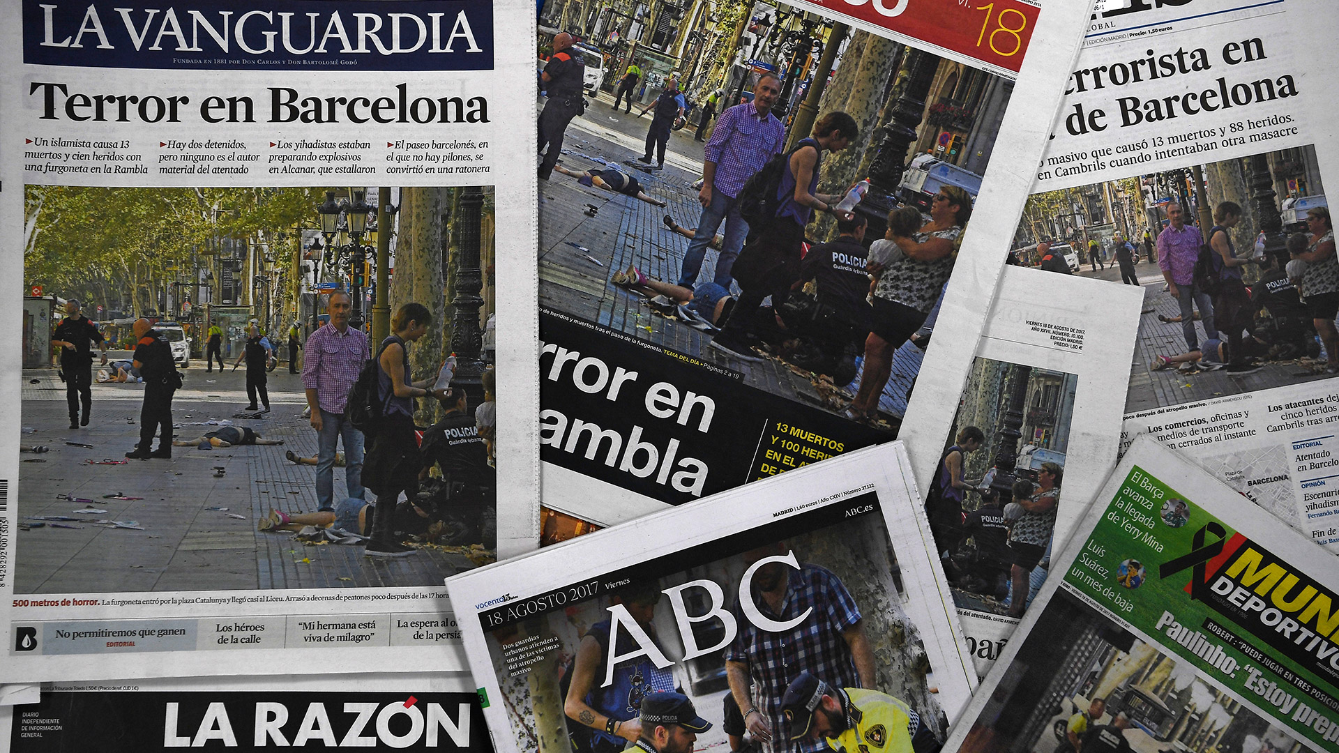 Así ha reaccionado la prensa de todo el mundo a los atentados de Barcelona