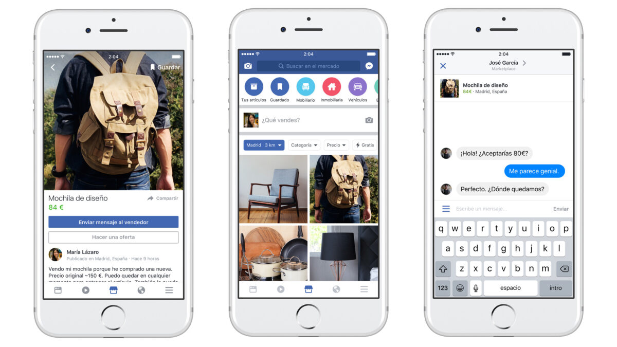 Facebook lanza en España Marketplace, su propio Wallapop