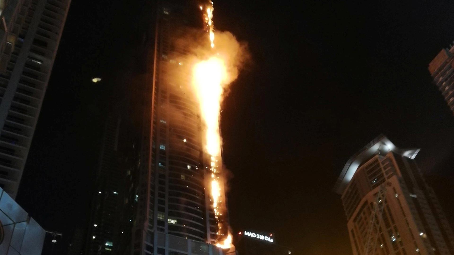 El rascacielos 'The Torch' en Dubái vuelve a sufrir un incendio