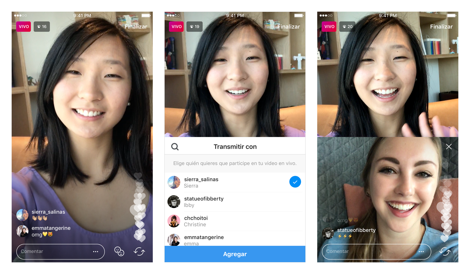 Instagram prueba los vídeos en directo con varios usuarios en la misma retransmisión 1
