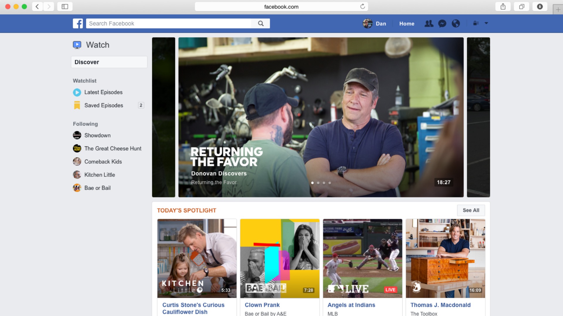 Llega Facebook Watch, la nueva plataforma de vídeo de la red social