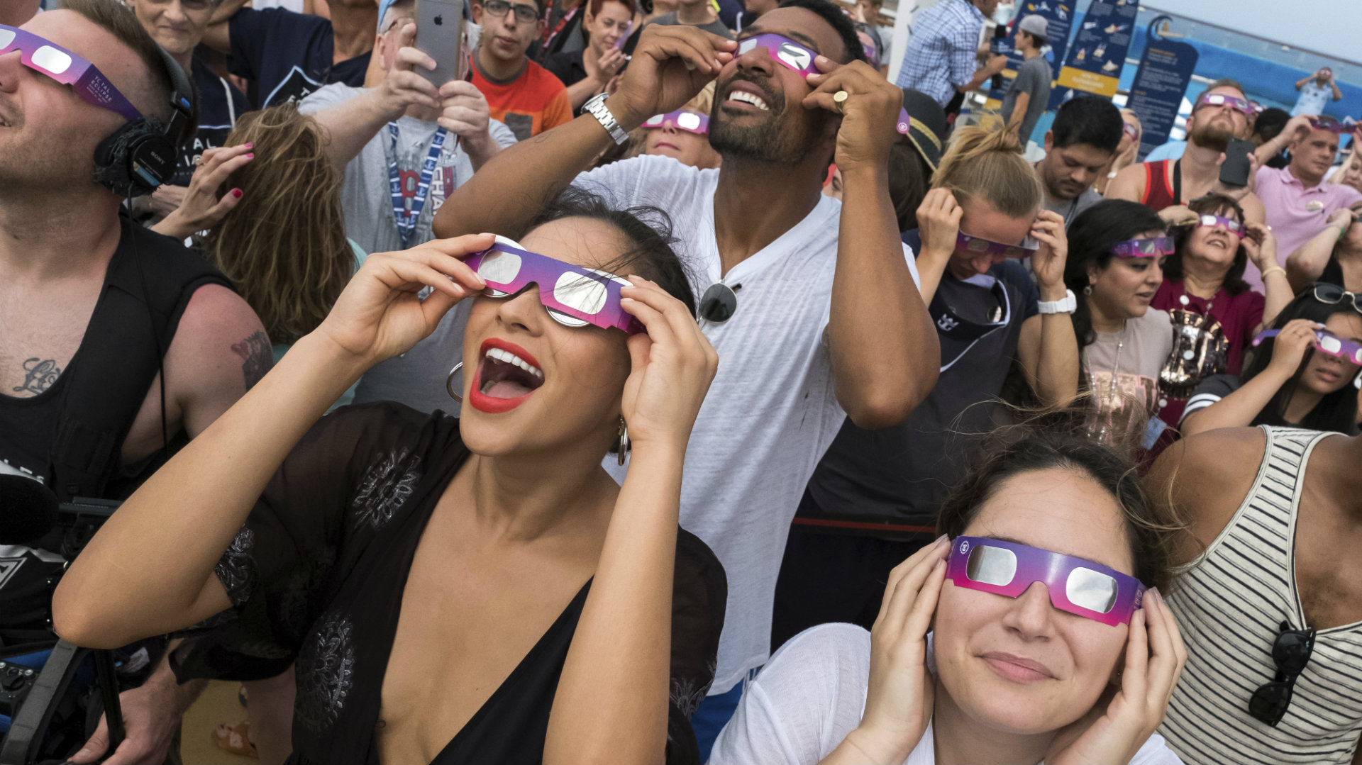 Los estadounidenses quedaron maravillados por el "gran eclipse" americano