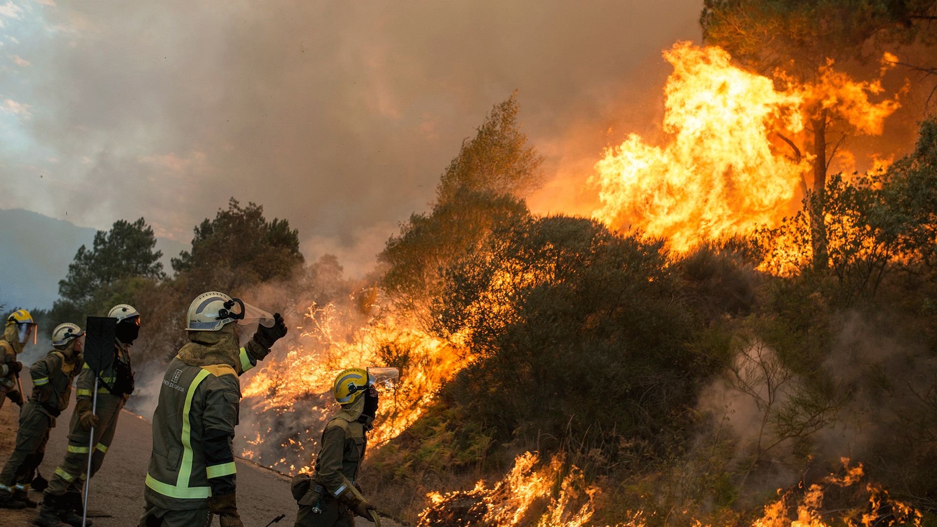 Los incendios de Jaén y Verín arrasan miles de hectáreas en horas
