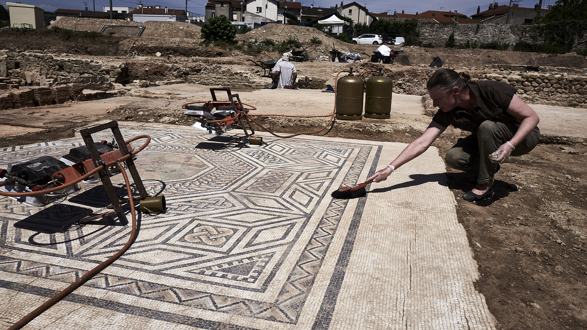Varios arqueólogo descubre "una pequeña Pompeya" al sur de Lyon, Francia 1