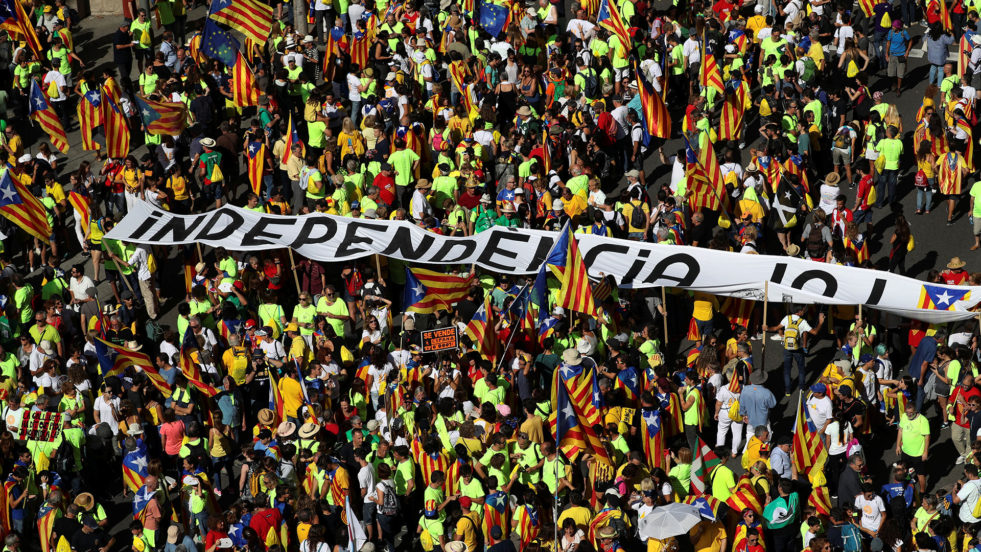 La Diada del millón por la independencia de Cataluña
