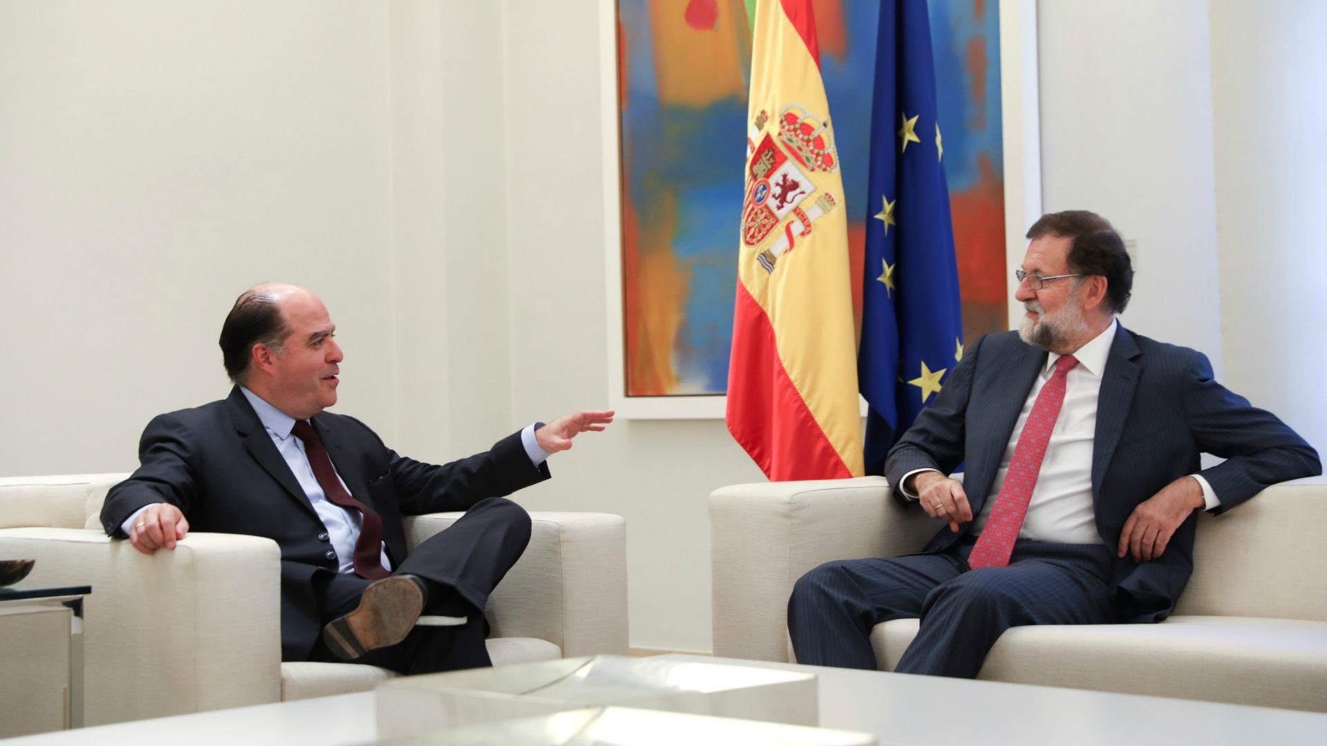 La directiva de la Asamblea Nacional venezolana se reúne con Rajoy