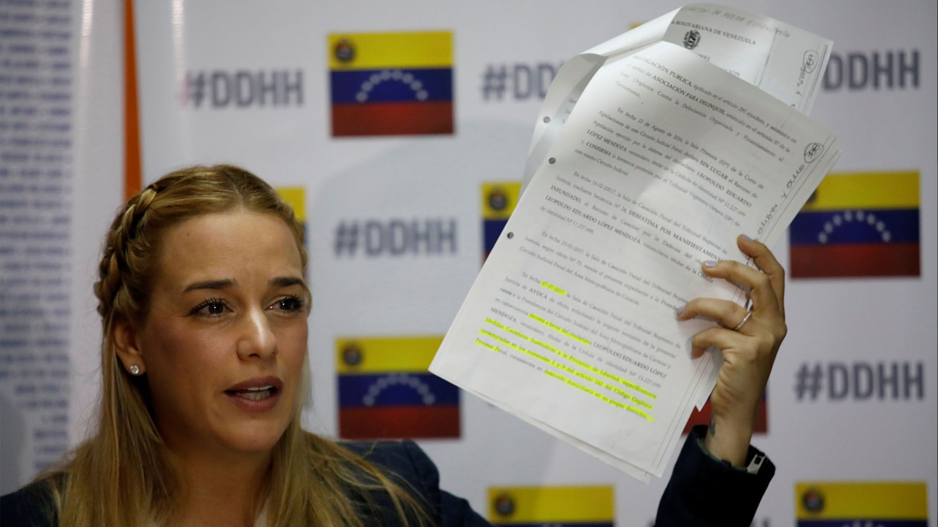 Lilian Tintori denuncia que el Gobierno de Maduro no le permite salir de Venezuela