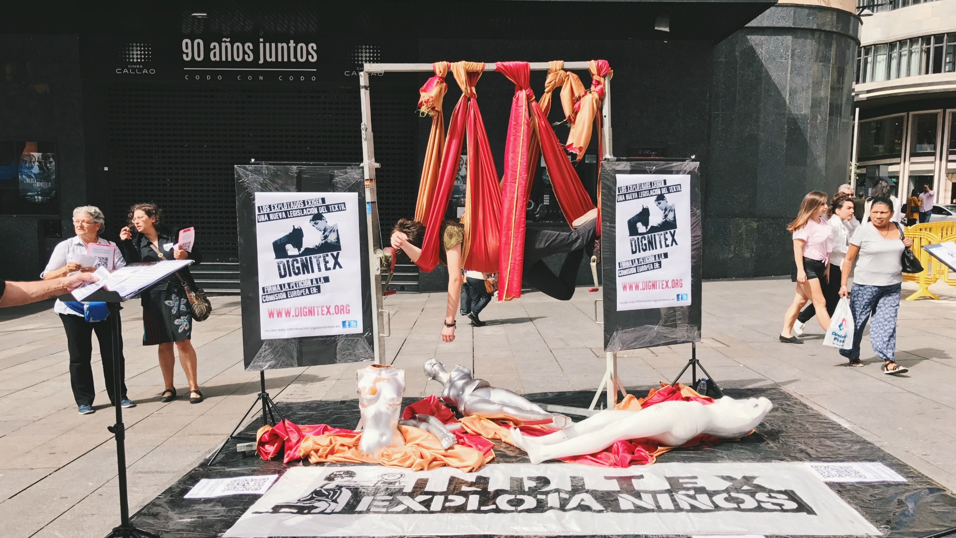 Dignitex protesta por el rostro oculto de la moda de cara a la Fashion Week Madrid