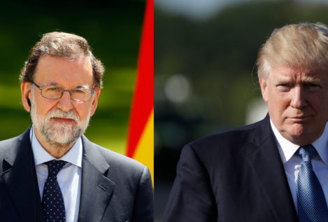 Rajoy, Trump y Cataluña de fondo