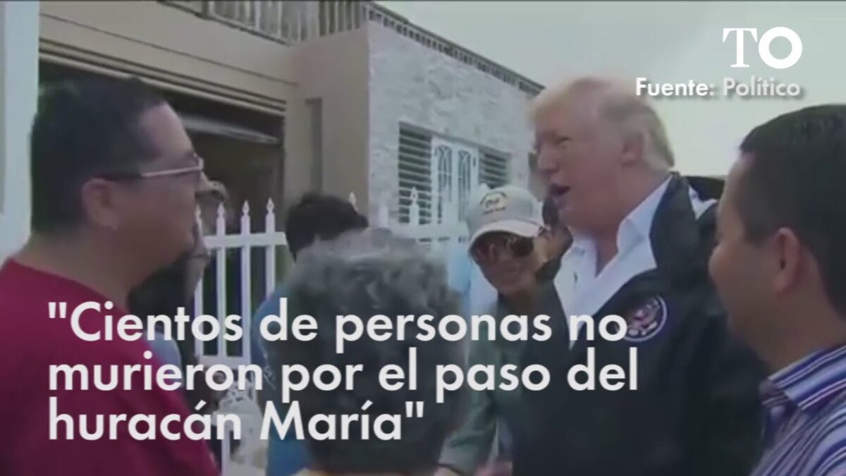 Vídeo: Trump minimiza el paso de María por Puerto Rico y dice que no fue una "verdadera catástrofe como Katrina"