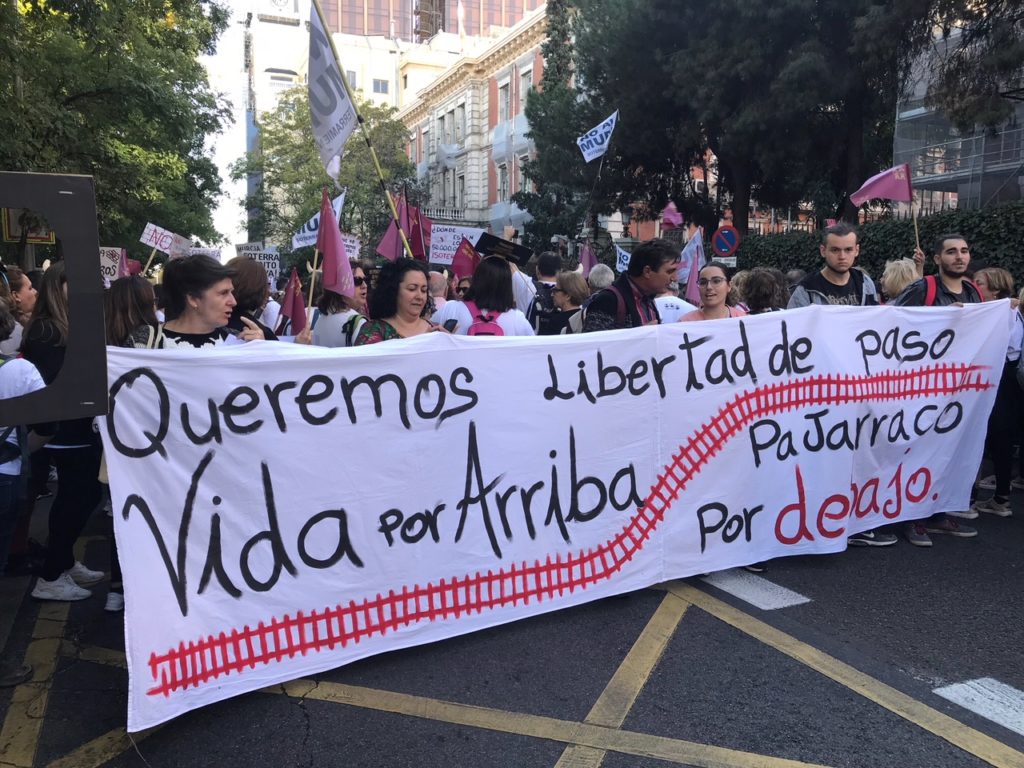 Cientos de murcianos piden en Madrid el soterramiento del AVE 1