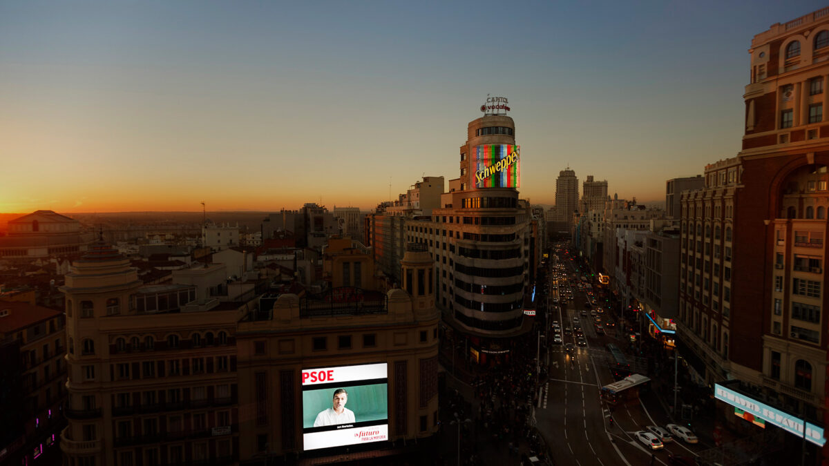 La Gran Vía será semipeatonal de forma permanente desde Navidad