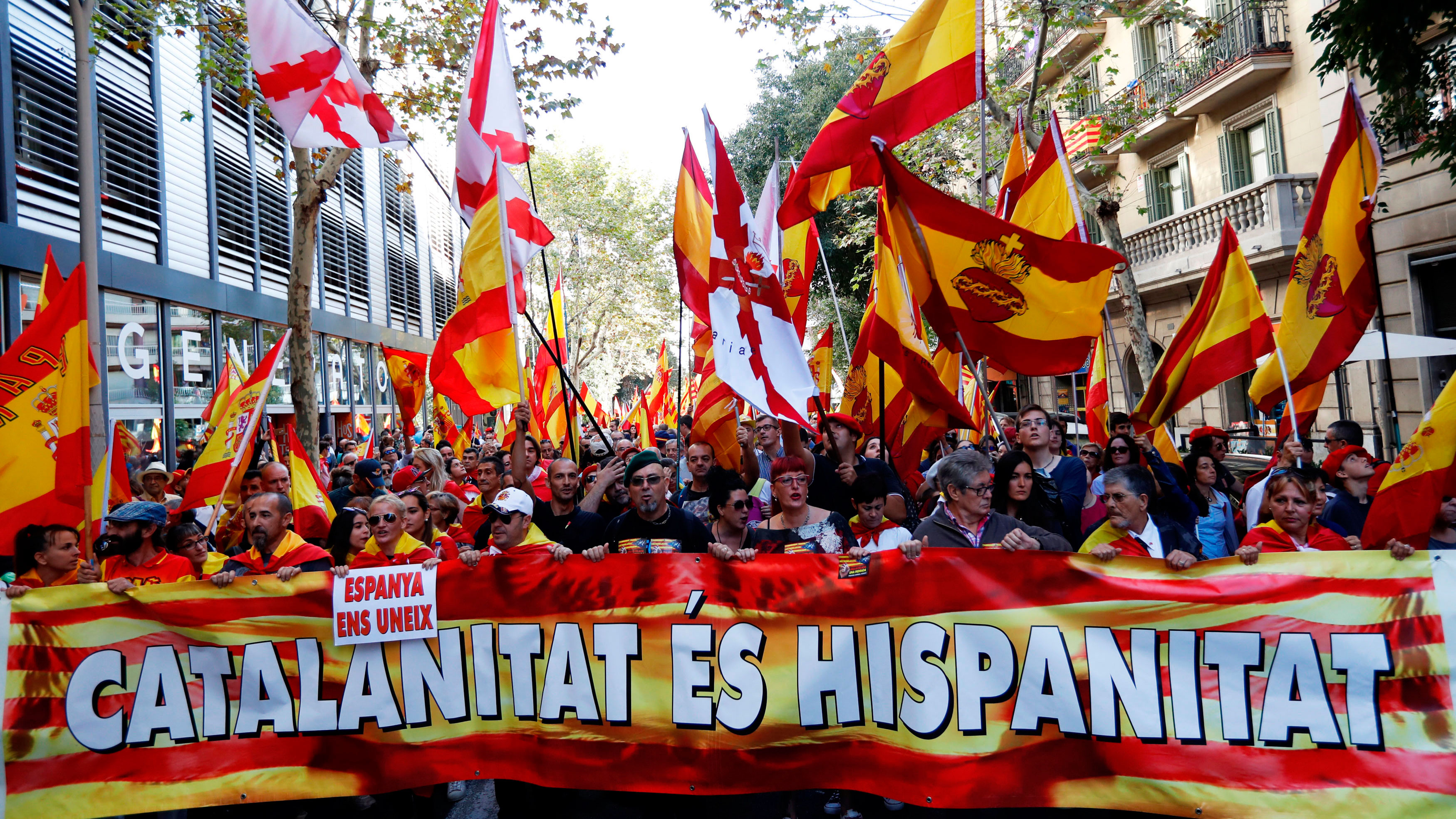 La manifestación a favor de la unidad de España en Barcelona, en imágenes 2