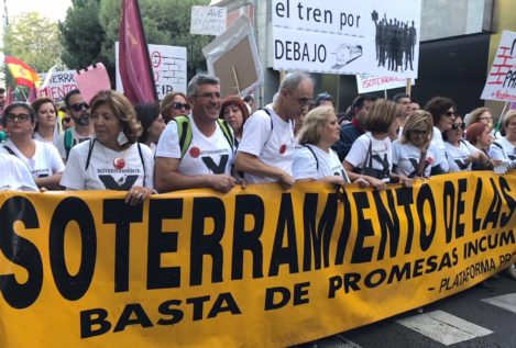 Miles de murcianos piden en Madrid el soterramiento del AVE