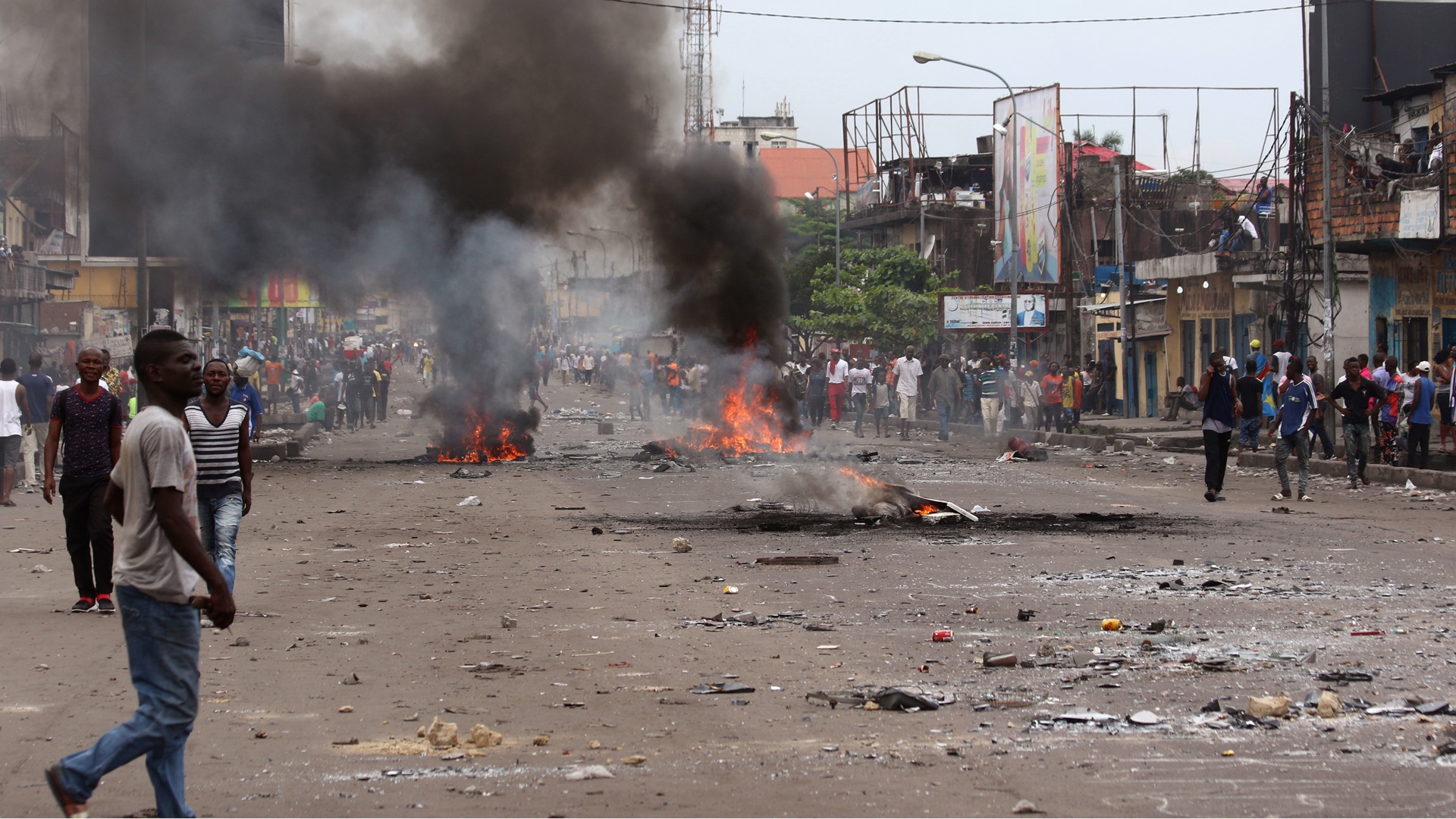 Mueren cuatro civiles y un policía en el Congo en una manifestación contra su presidente