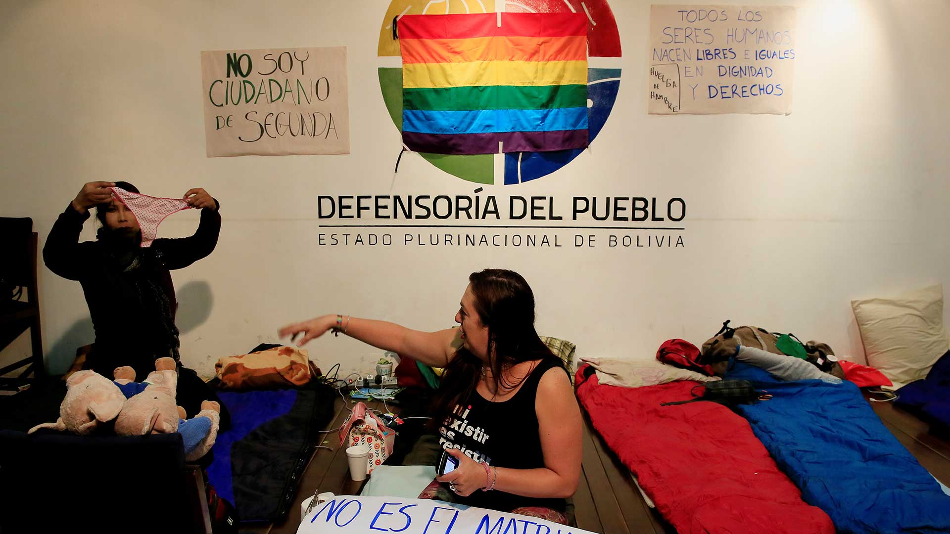 Huelga de hambre en Bolivia por la prohibición del matrimonio a los transexuales