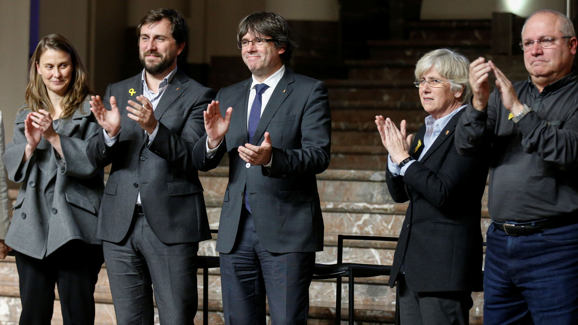 Puigdemont se compara con Lluís Companys en el acto de alcaldes independentistas en Bruselas