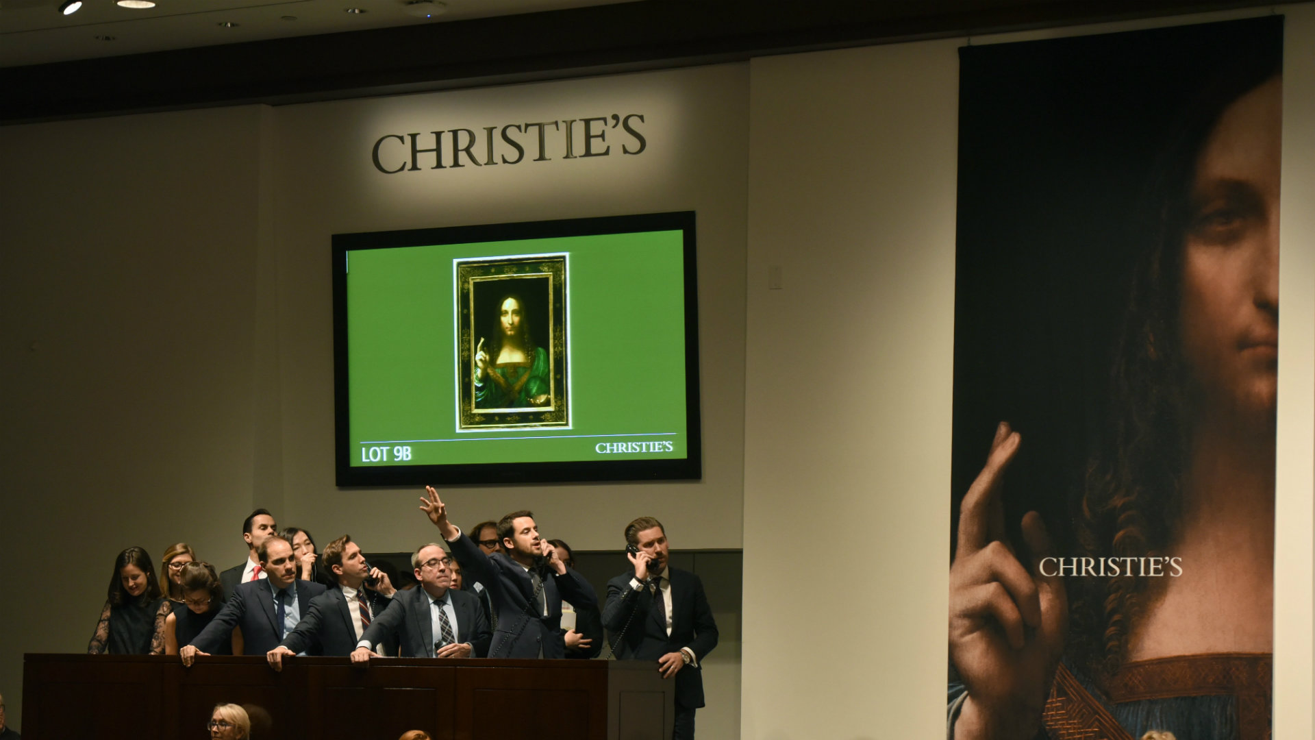 Un cuadro de Leonardo da Vinci bate récord y se subasta por 450,3 millones de dólares