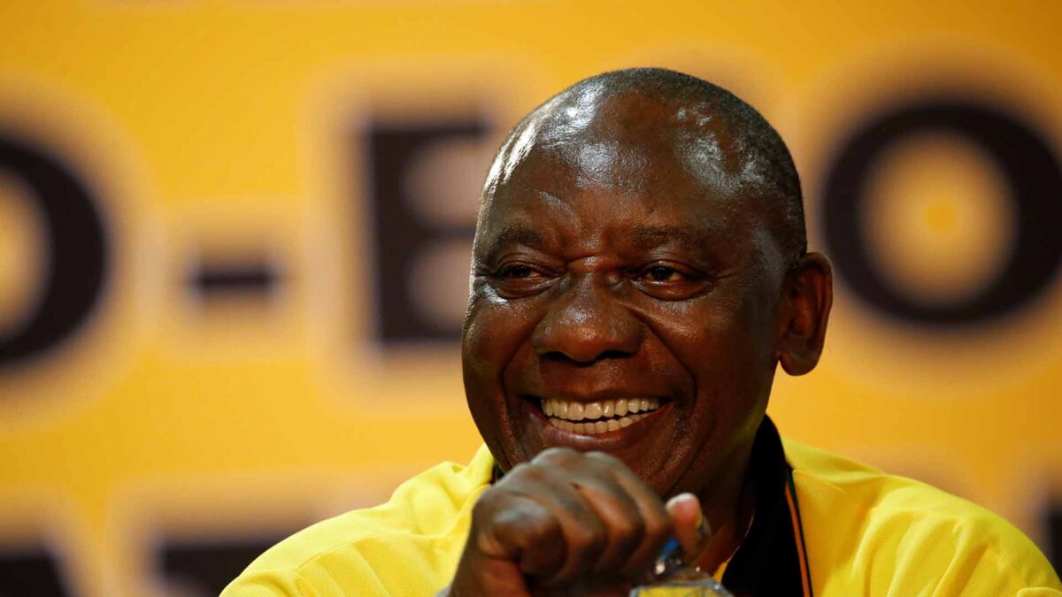 El vicepresidente Ramaphosa, nuevo líder del partido gobernante en Sudáfrica