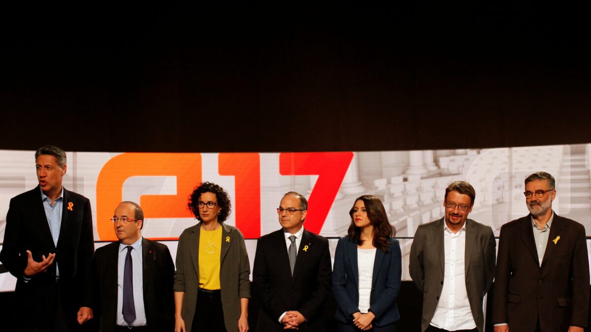 Todos contra todos en el último debate antes de las elecciones catalanas del 21D