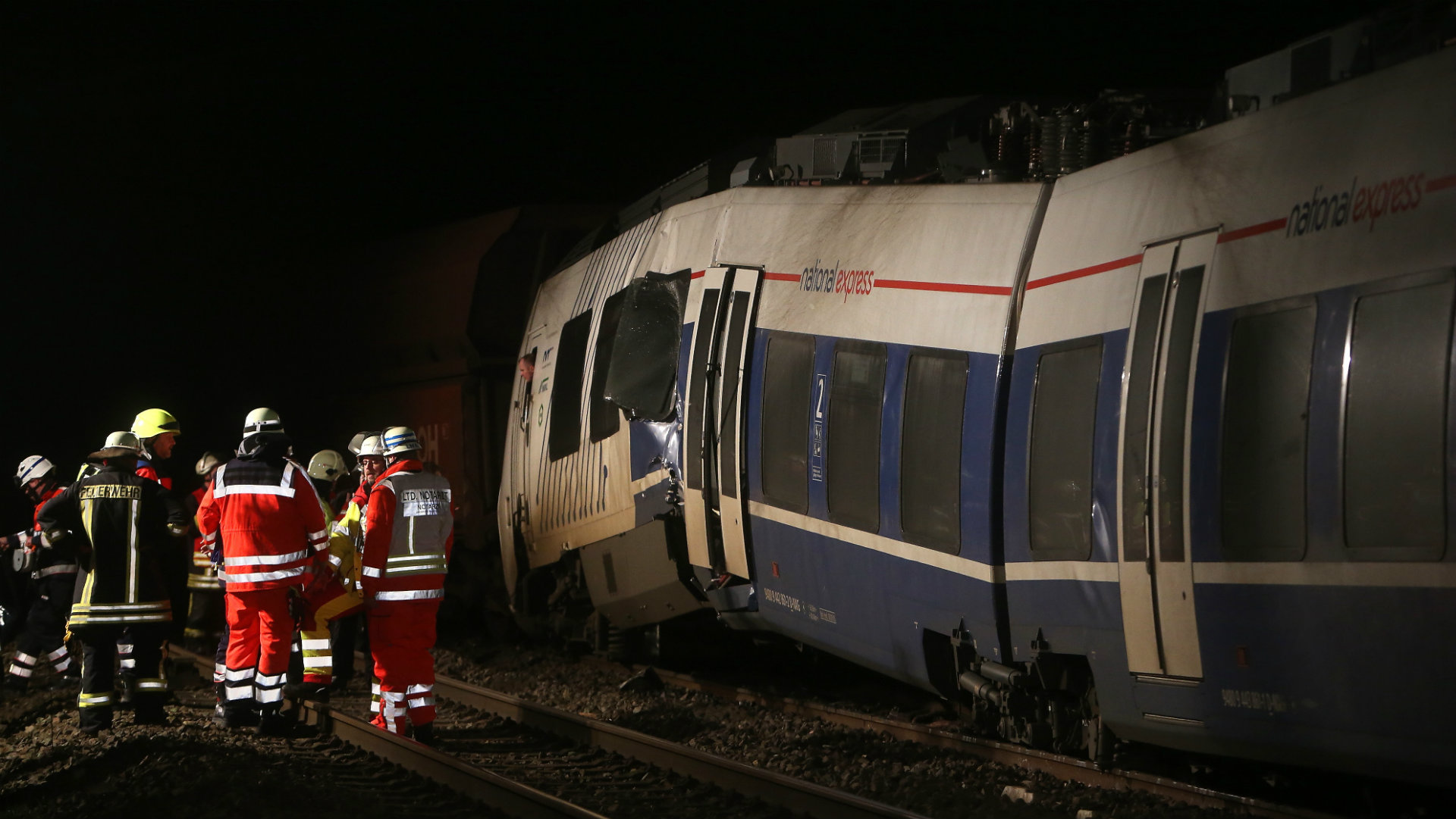 Cerca de 50 heridos en un choque de trenes en Alemania