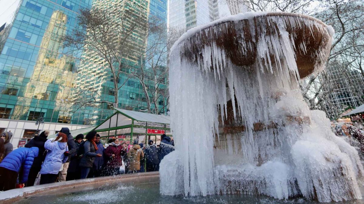 América del Norte se «congela» con temperaturas mínimas récord