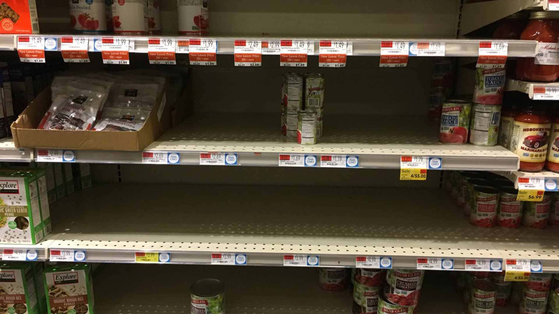 Los supermercados Whole Foods se quedan sin alimentos