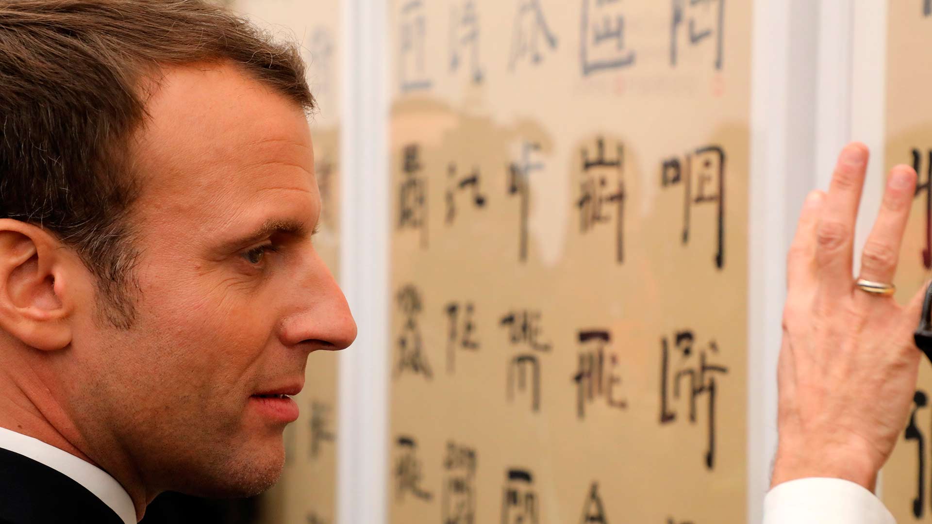 El aprendizaje de mandarín de Macron inunda las redes sociales chinas
