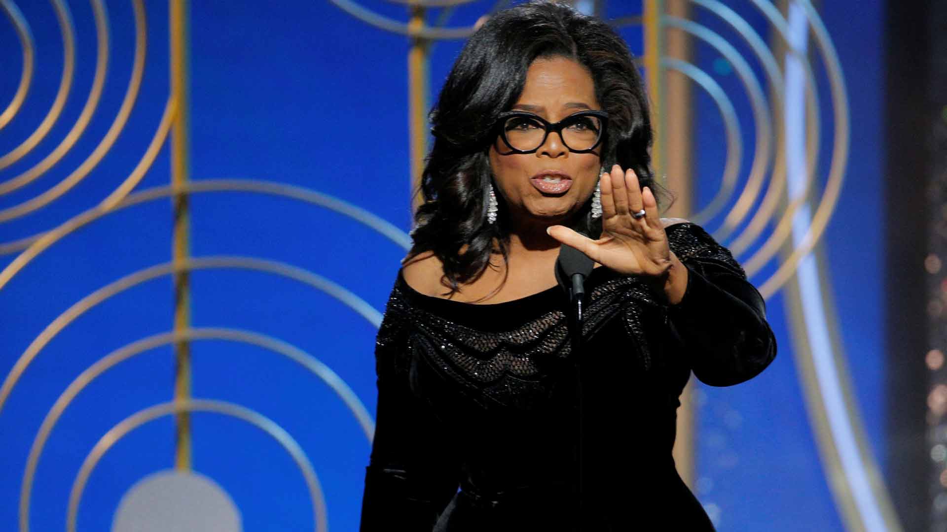 Oprah Winfrey es homenajeada en los Golden Globes y su discurso rompe Internet