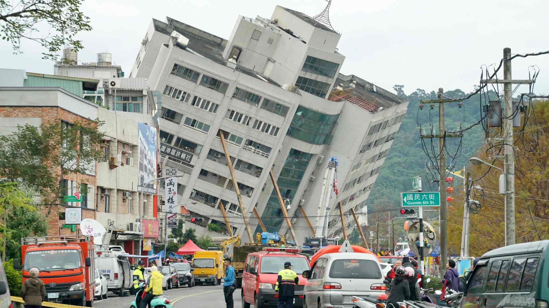 Ascienden a siete los muertos por el terremoto en Taiwán, con más de 60 desaparecidos