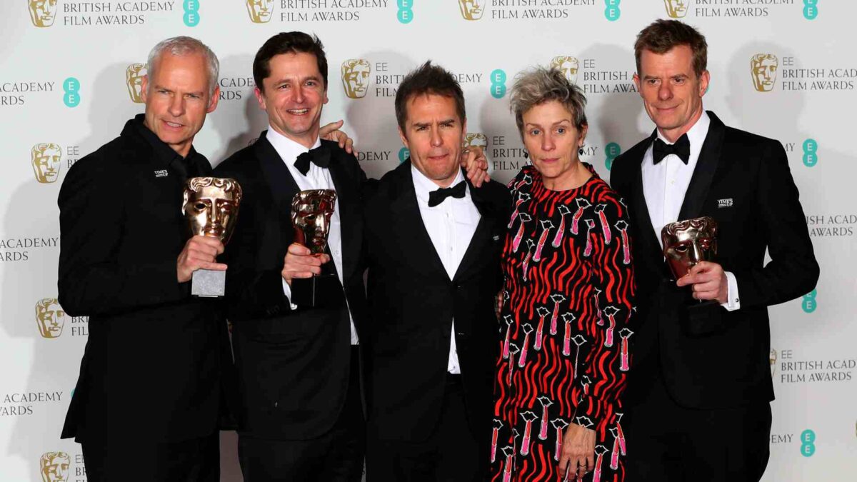 ‘Tres anuncios en las afueras’ triunfa en los Bafta con cinco premios, incluida mejor película