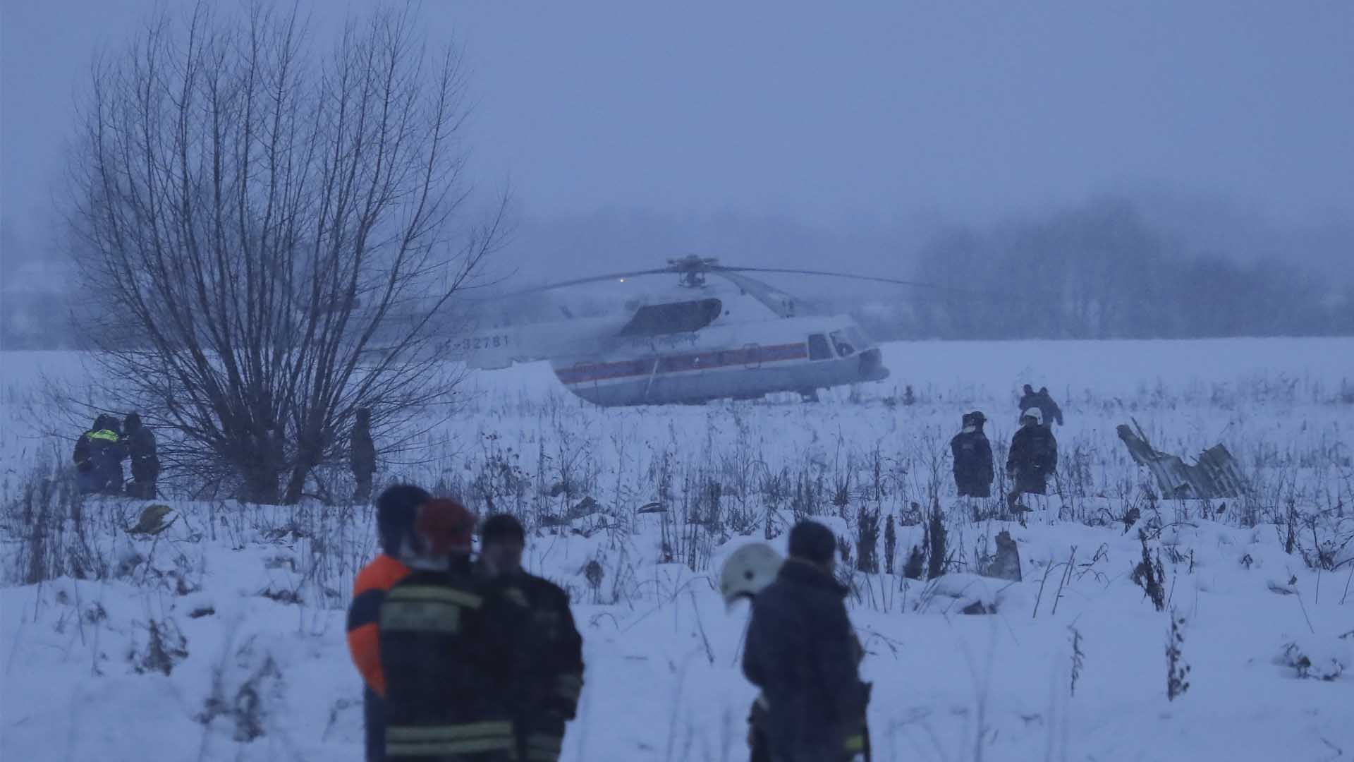 Un avión de pasajeros se estrella cerca de Moscú y deja 71 muertos