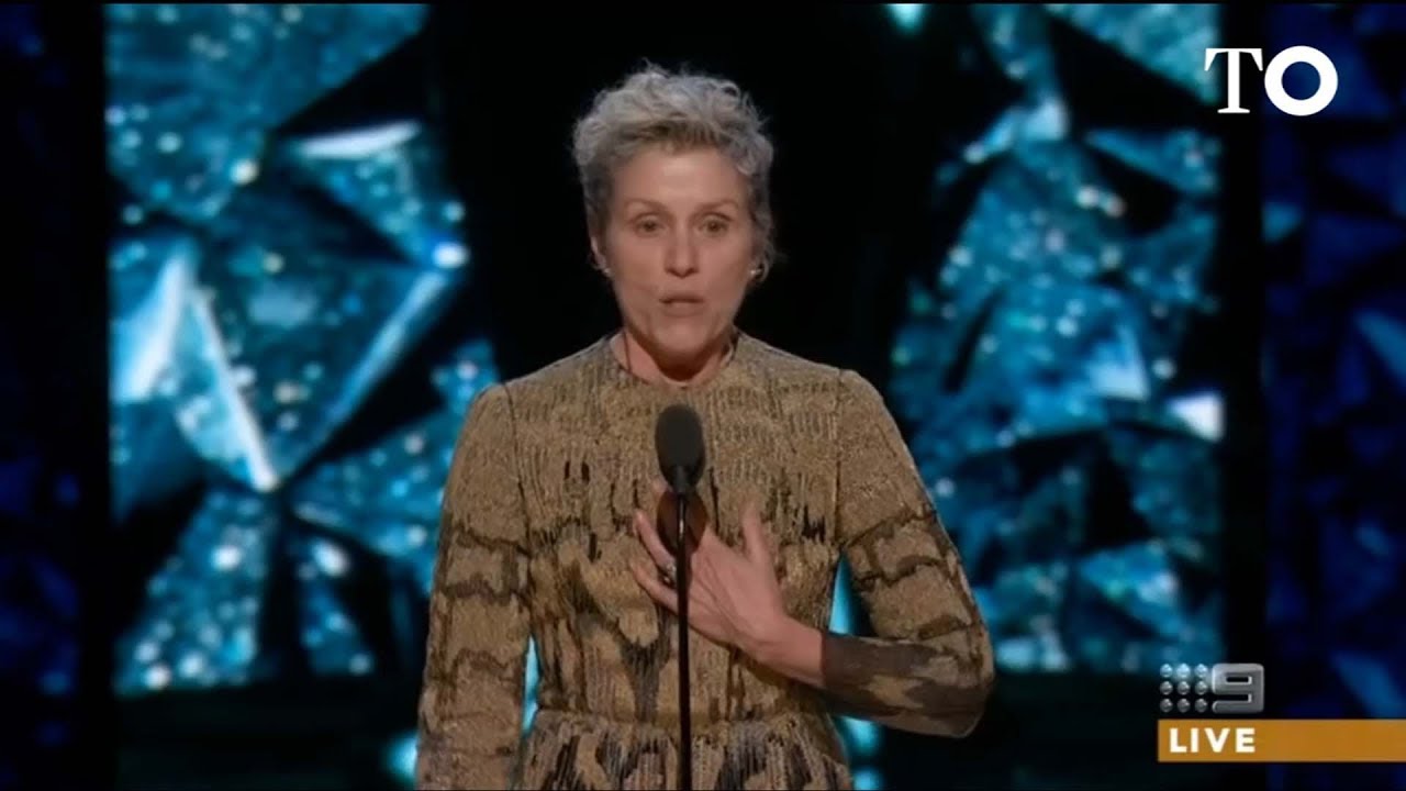 El inspirador discurso de Frances McDormand en los Oscar para reivindicar el #TimesUp
