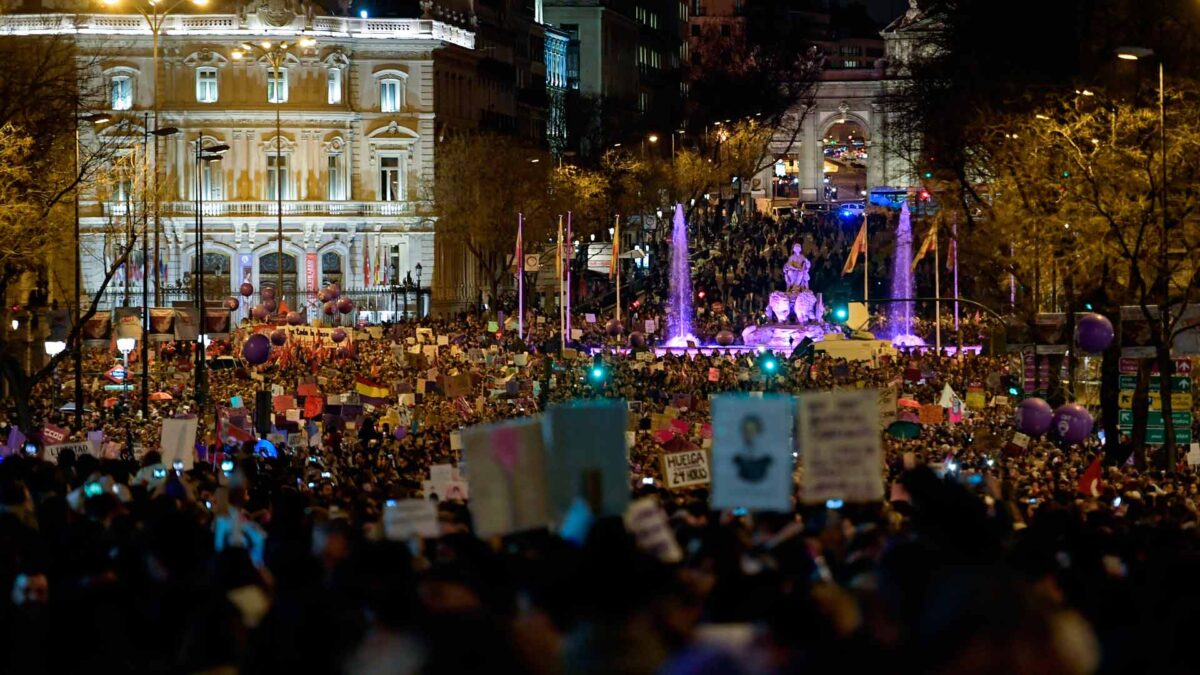 Jornada histórica de manifestaciones feministas en toda España