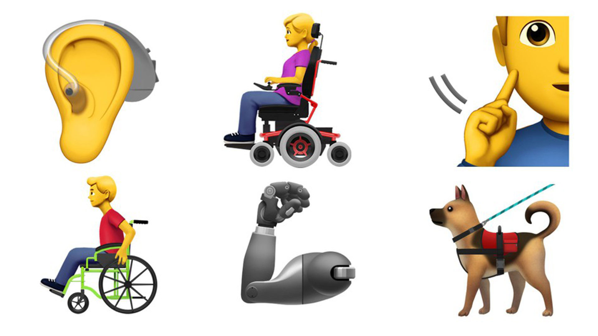 Las personas con discapacidad tendrán al fin sus propios emojis
