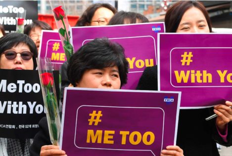 Las surcoreanas marchan al grito de "Me Too" en el Dia Internacional de la Mujer