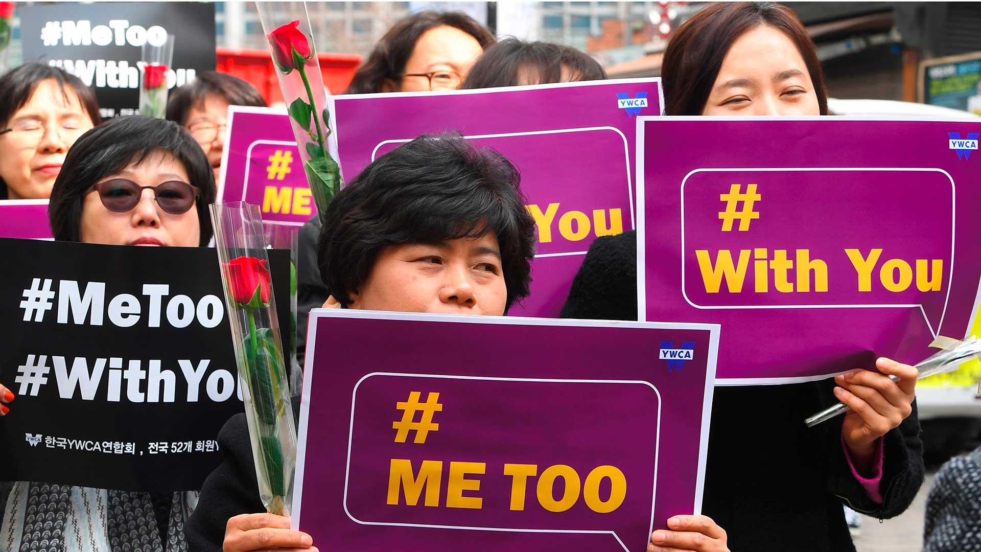 Las surcoreanas marchan al grito de "Me Too" en el Dia Internacional de la Mujer