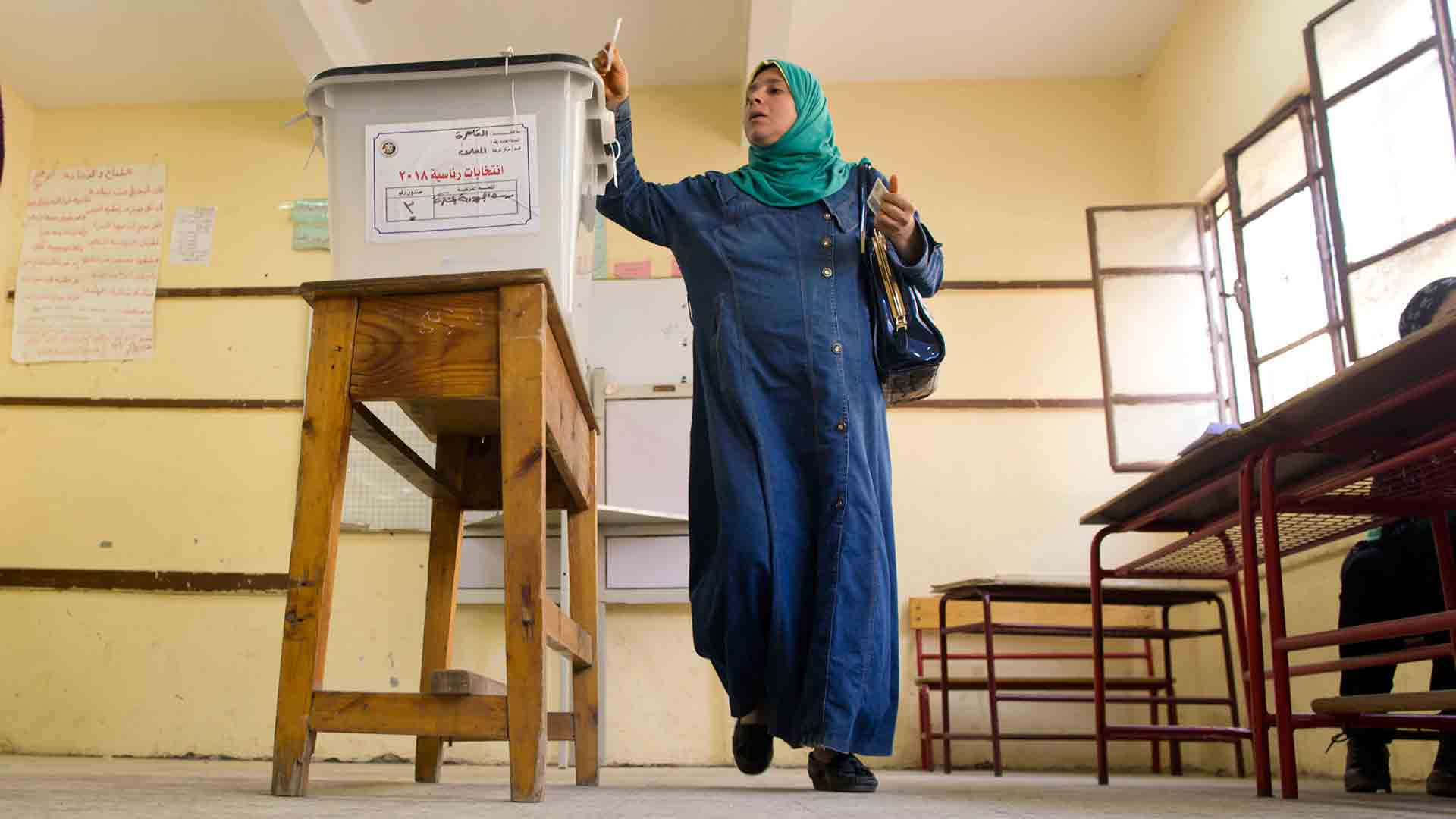 Los egipcios votan en unas elecciones presidenciales con Al Sisi como claro favorito