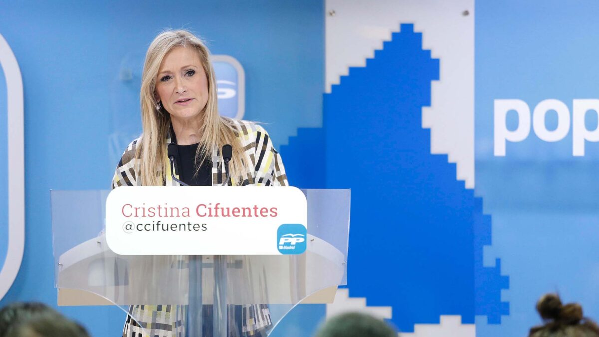 Cifuentes renuncia a la presidencia del PP de la Comunidad de Madrid