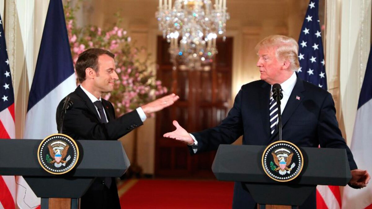 Trump y Macron plantean en Washington un nuevo acuerdo nuclear con Irán