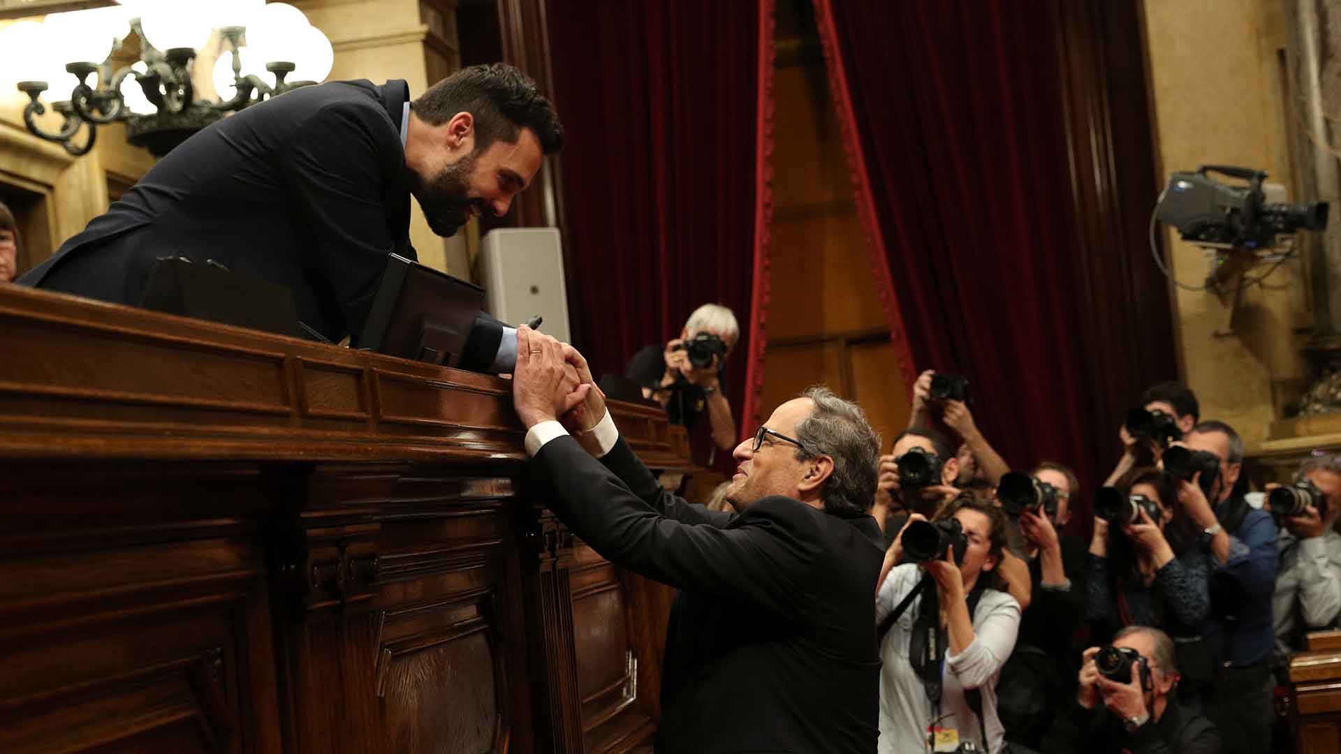 El independentista Quim Torra, investido presidente de la Generalitat