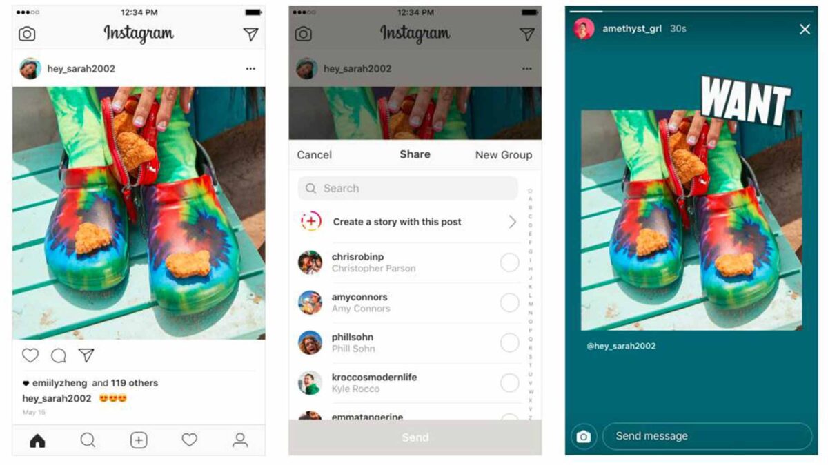 Instagram anuncia la opción de compartir publicaciones de otros usuarios en los ‘stories’