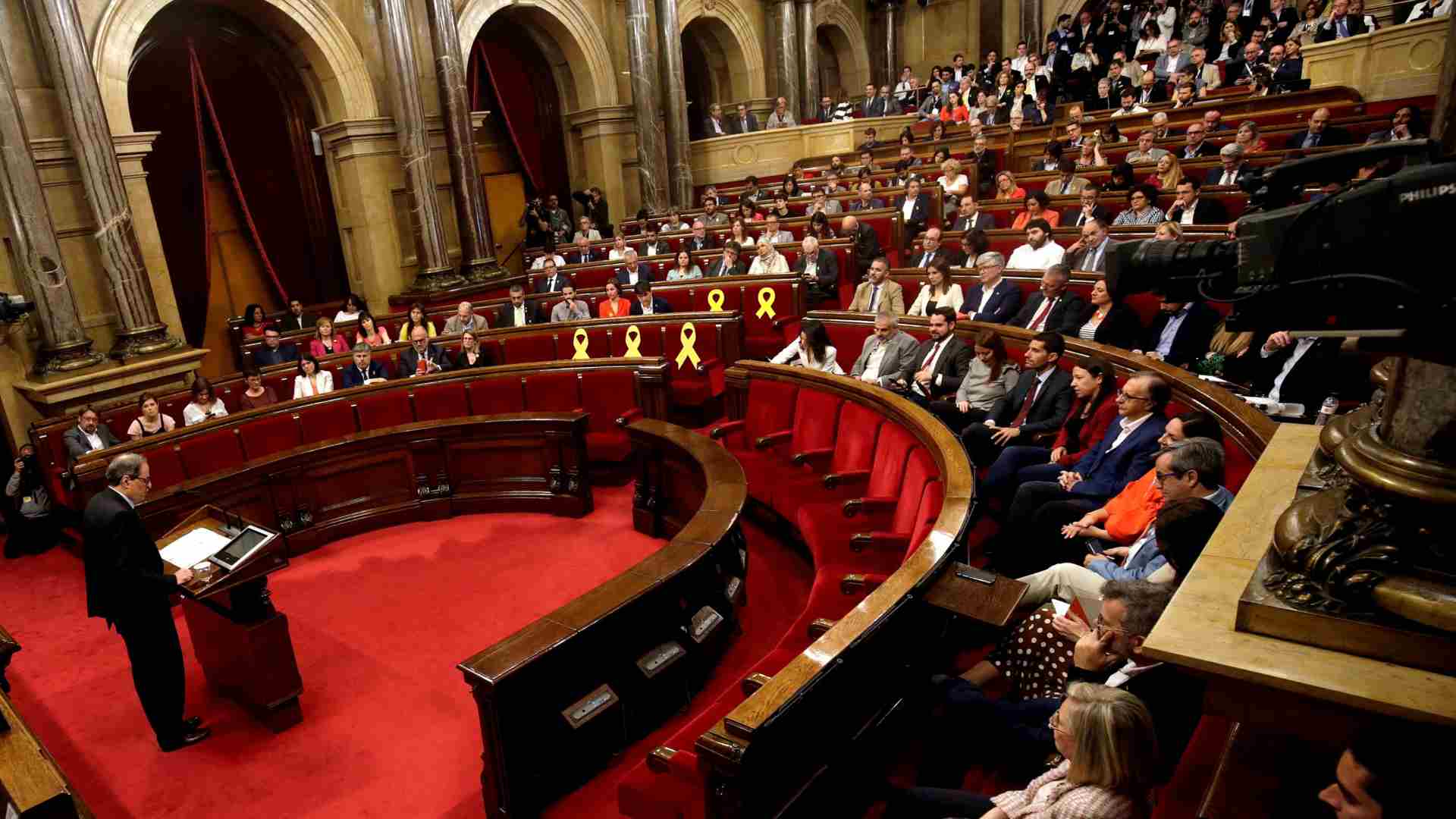 Los partidos constitucionalistas critican el discurso "excluyente" de Torra