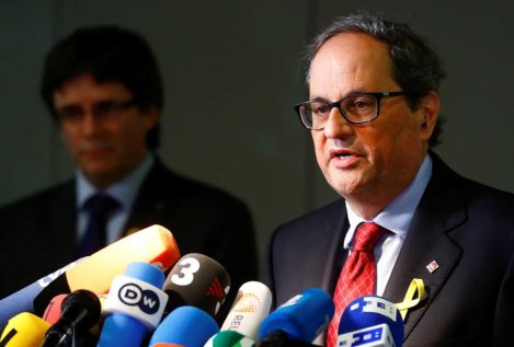 Torra defiende "un Gobierno fuerte en Cataluña y en el exilio"