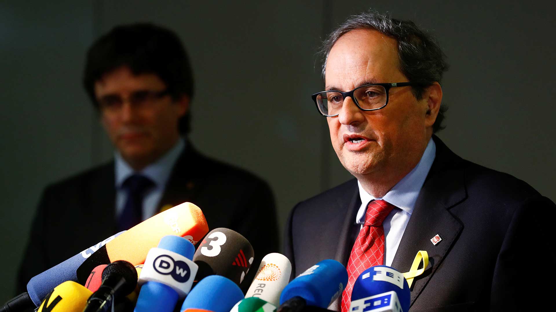Torra defiende "un Gobierno fuerte en Cataluña y en el exilio"