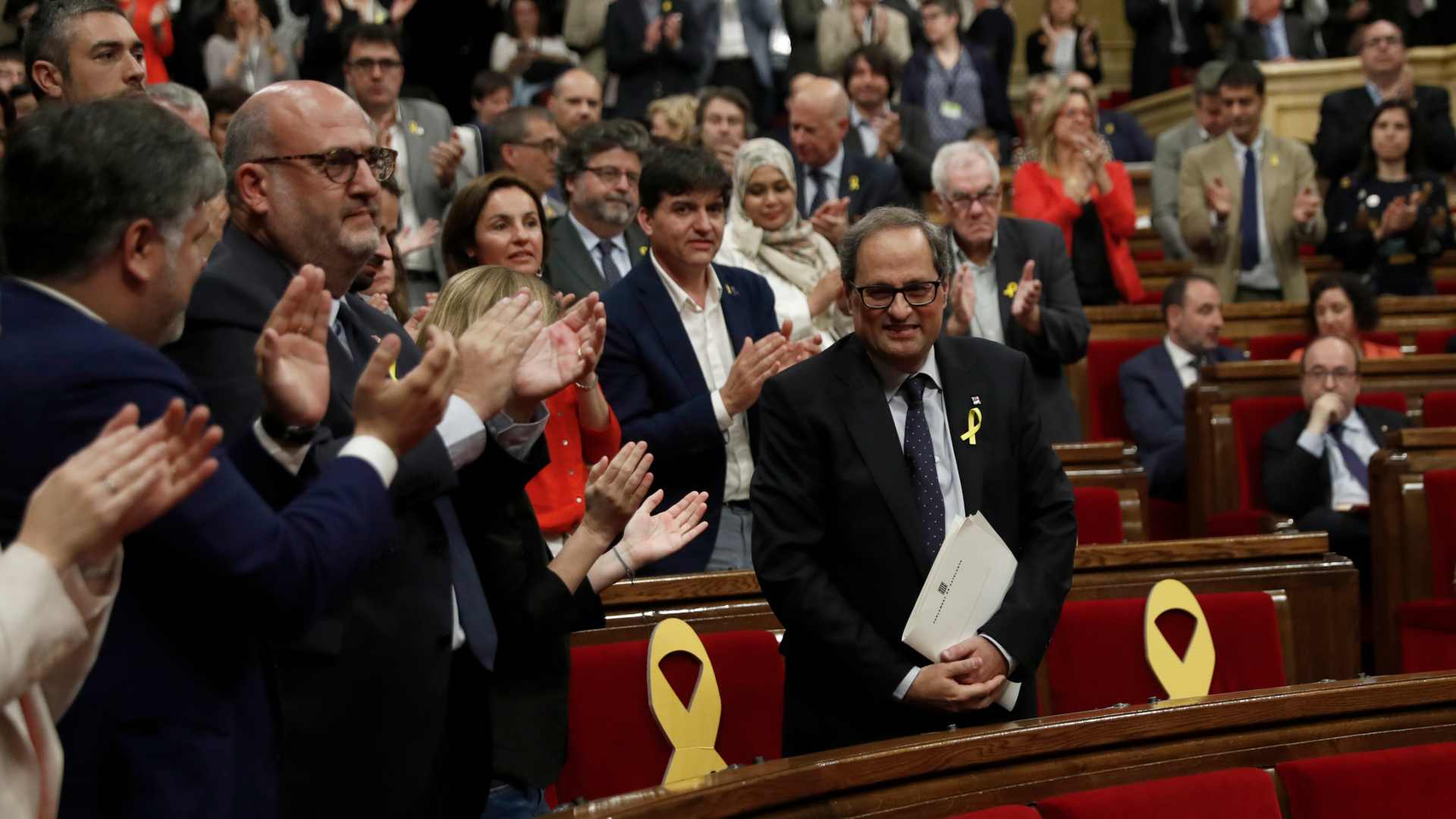 Torra no logra la investidura como presidente catalán y depende de lo que vote la CUP el lunes