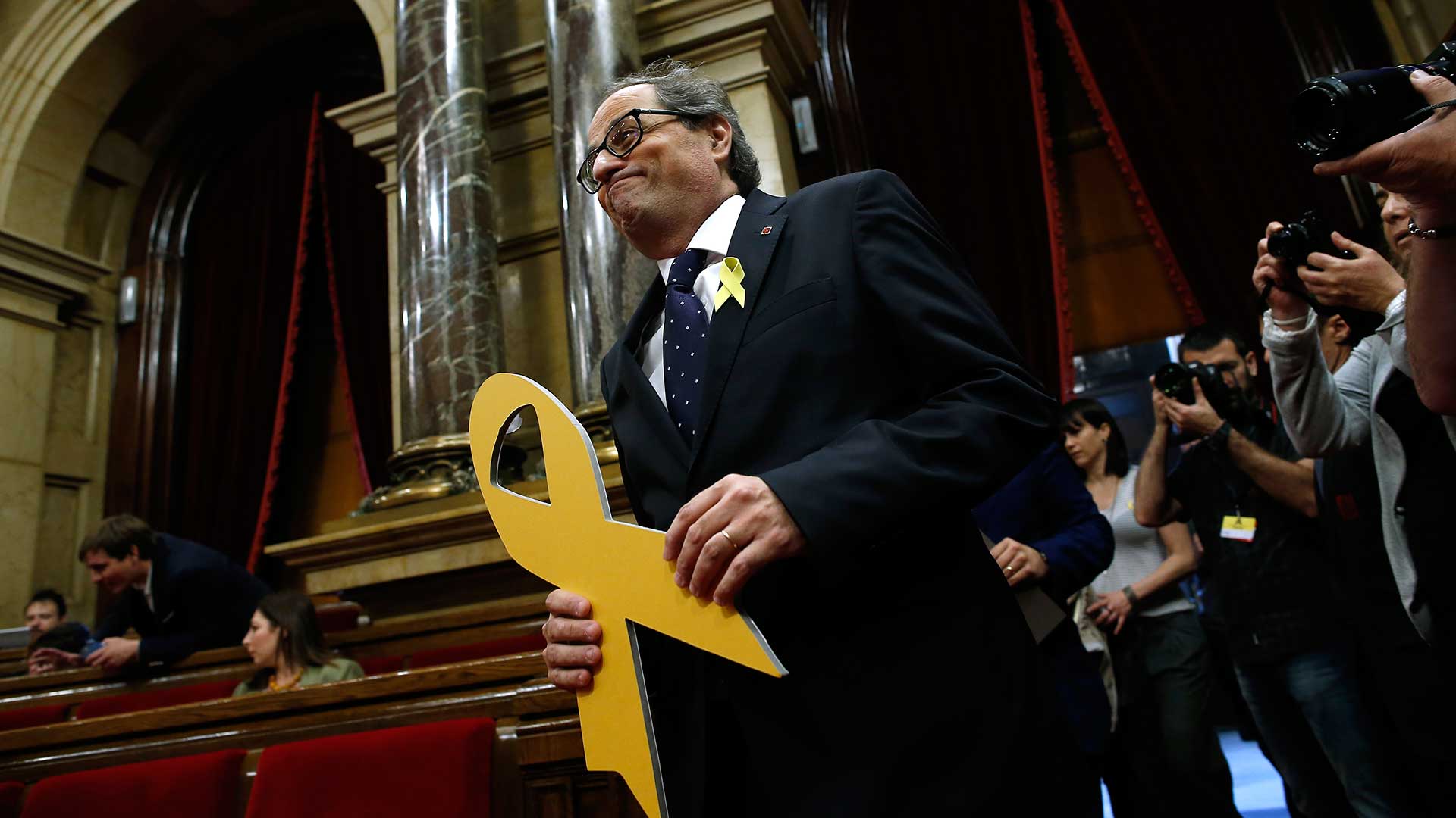Torra urge a Rajoy a desbloquear el nuevo Govern y amenaza con querellarse